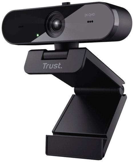 Trust TW-250 QHD Webkamera 2560 x 1440 Pixel Talp, Csíptetős tartó 2. kép