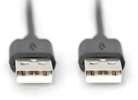 USB kábel 1x USB 2.0 dugó A - 1x USB 2.0 dugó A 1 m, szürke 2. kép