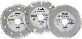 kwb 797085 Gyémánt bevonatú vágótárcsa Ø 125 mm Furat átmérő 22 mm 3 db