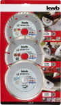 kwb 797085 Gyémánt bevonatú vágótárcsa Ø 125 mm Furat átmérő 22 mm 3 db 2. bélyegkép