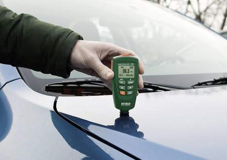 Rétegvastagság mérő, lakk- és festék vastagságmérő, Extech CG204 2. kép