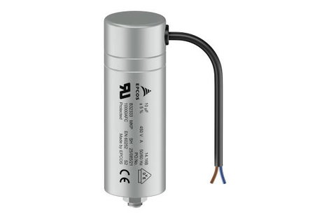 TDK B32333A6166J060N01 1 db Motorhajtó kondenzátor 16 µF 450 V/AC 5 % (Ø x Ma) 30 mm x 100 mm