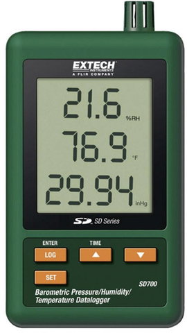Levegő minőség mérés adatgyűjtő, SD kártyás LCD kijelzővel hőmérséklet, páratartalom, légnyomás, Ext