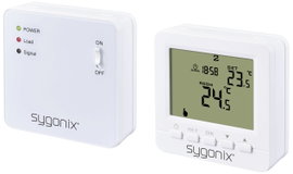 Vezeték nélküli helyiség termosztát, heti program, 1 - 70 °C, Sygonix SY-5470190