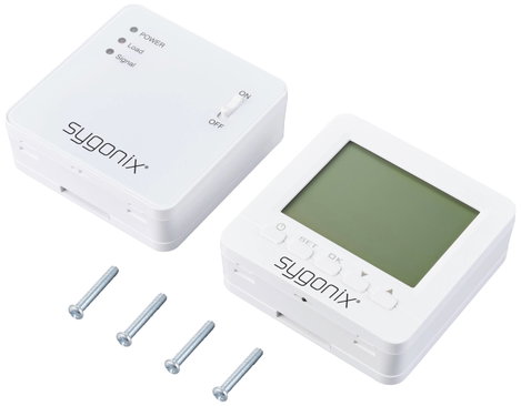 Vezeték nélküli helyiség termosztát, heti program, 1 - 70 °C, Sygonix SY-5470190 5. kép