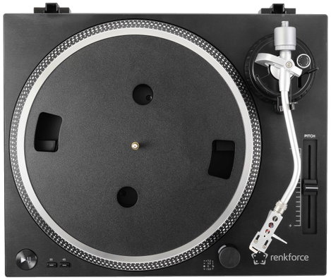 Renkforce RF-TURBD-010 USB-s lemezjátszó Ékszíjhajtás Fekete 3. kép