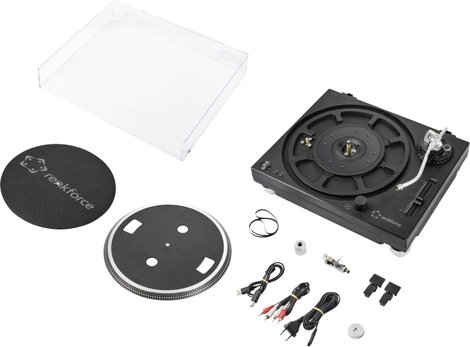 Renkforce RF-TURBD-010 USB-s lemezjátszó Ékszíjhajtás Fekete 5. kép