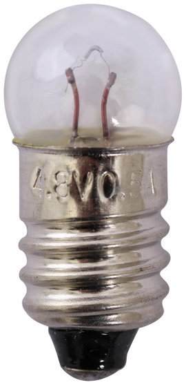 Quadrios 22O183 Gömbizzó, kerékpárizzó 4.8 V 2.4 W Foglalat E10 Fehér 1 db