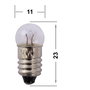 Quadrios 22O183 Gömbizzó, kerékpárizzó 4.8 V 2.4 W Foglalat E10 Fehér 1 db 2. bélyegkép