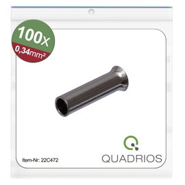 Quadrios 22C472 Érvéghüvely 0.34 mm² Szigetelés nélkül 100 db