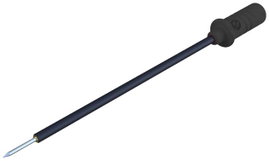 Mérőhegy, mérőtüske SMD alkatrészek vizsgálatára alkalmas mérőtű 0.64 mm, fekete Hirschmann SKS Micr