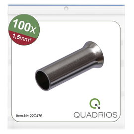 Quadrios 22C476 Érvéghüvely 1.5 mm² Szigetelés nélkül 100 db