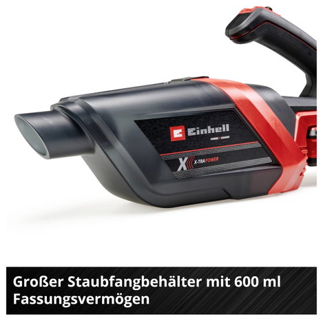 Einhell TE-HV 18/06 Li - Solo Power X-Change 2347190 Akkus kézi porszívó 18 V Porzsák nélkül, Akku n 8. kép