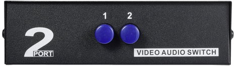 SpeaKa Professional SP-11175216 2 port Kompozit switch Audio csatlakozóval 3. kép