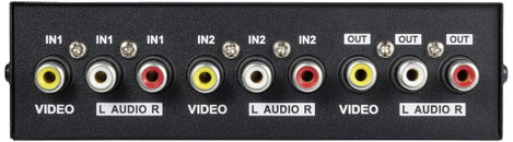 SpeaKa Professional SP-11175216 2 port Kompozit switch Audio csatlakozóval 4. kép