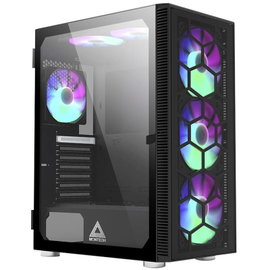 MONTECH X3 Glass Midi torony Gaming doboz Fekete