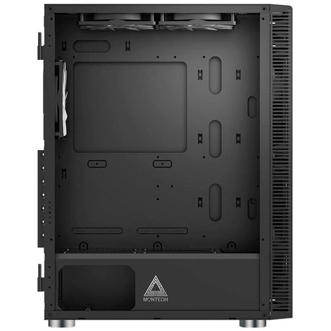 MONTECH X3 Glass Midi torony Gaming doboz Fekete 2. kép