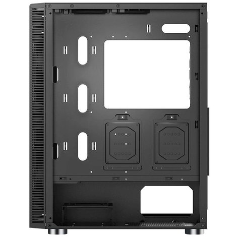 MONTECH X3 Glass Midi torony Gaming doboz Fekete 3. kép