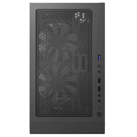MONTECH X3 Glass Midi torony Gaming doboz Fekete 4. kép