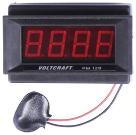 LED-es panelműszer, feszültségmérő, voltmérő modul, LED kijelzéssel Voltcraft PM 129