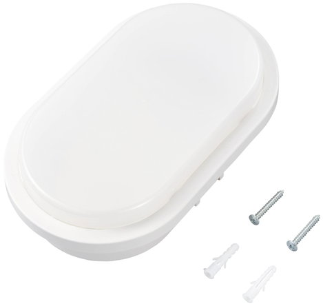 Sygonix LED-es lámpa nedves helyiségbe EEK: E (A - G) LED 12 W Natúr fehér Szürke 5. kép