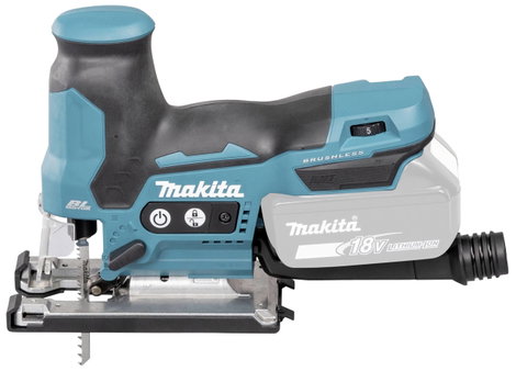 Makita Akkus asztali fűrész DJV185Z akku nélkül 18 V 2. kép