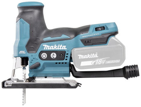Makita Akkus asztali fűrész DJV185Z akku nélkül 18 V 9. kép
