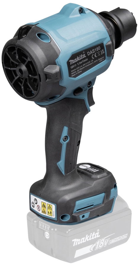 Makita DAS180Z Akkus levegőfújó Légáramoltatás 1.1 m³/perc Légsebesség 200 m/s Lítiumion 18 V akku n 8. kép