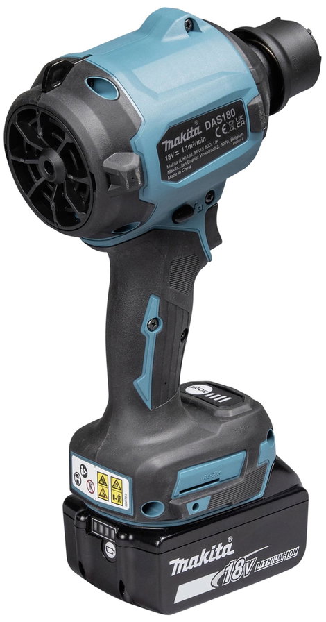 Makita DAS180Z Akkus levegőfújó Légáramoltatás 1.1 m³/perc Légsebesség 200 m/s Lítiumion 18 V akku n 9. kép