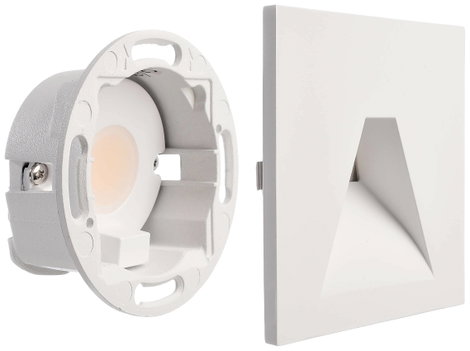 Deko Light 620175 Alwaid 2 Set LED-es fali beépíthető lámpa EEK: G (A - G) LED 4 W Fehér (RAL 9016) 2. kép