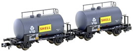 Hobbytrain H24831 N 2 db könnyű tartálykocsiból álló készlet, VTG/Shell of the DB