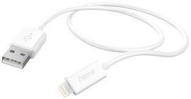 Hama USB töltőkábel USB 2.0 Apple Lightning dugó, USB-A dugó 1.00 m Fehér 00201579