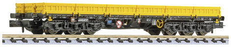 Liliput L265691 N 6 tengelyes. Samms-u 454 nagy teherbírású kocsi, DGB építőipari vonatkocsi