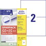 Avery-Zweckform 6604 210 x 148 mm Papír Fehér 130 db Véglegesen tapadó Univerzális etikett Lézer 65 bélyegkép