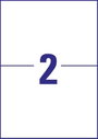 Avery-Zweckform 6604 210 x 148 mm Papír Fehér 130 db Véglegesen tapadó Univerzális etikett Lézer 65 2. bélyegkép