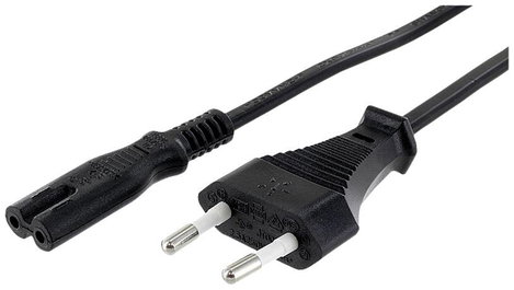 econ connect NK8SW2 Áram Hálózati kábel Fekete 2 m