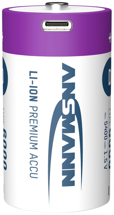 Ansmann LR20 USB-C Góliátakku Lítiumion 6000 mAh 1.5 V 2 db 2. kép