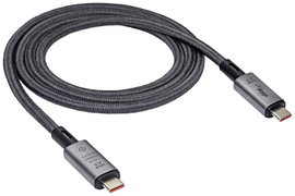 Akyga USB kábel USB-C® dugó, USB-C® dugó 1.00 m Szürke AK-USB-45