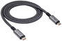 Akyga USB kábel USB-C® dugó, USB-C® dugó 1.00 m Szürke AK-USB-45 bélyegkép
