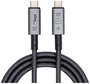 Akyga USB kábel USB-C® dugó, USB-C® dugó 1.00 m Szürke AK-USB-45 3. bélyegkép