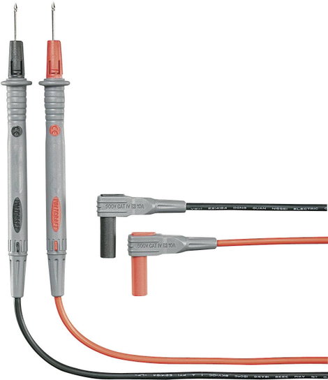 Multiméter mérőkábel, mérőzsinór készlet 10A/1000V-ig szigetelt, 1,2 m, Voltcraft MS-4N 2. kép