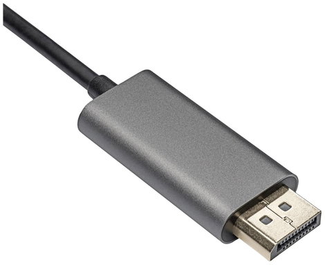 Akyga Csatlakozókábel USB-C® dugó, DisplayPort dugó 1.80 m Fekete AK-AV-16 USB C kábel 3. kép