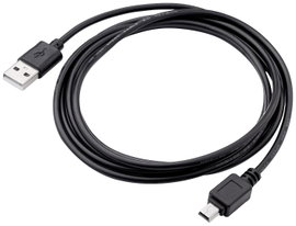 Akyga USB kábel USB-A dugó, USB mini B dugó 1.80 m Fekete AK-USB-03