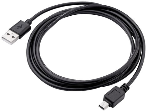 Akyga USB kábel USB-A dugó, USB mini B dugó 1.80 m Fekete AK-USB-03