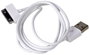 Akyga USB kábel USB-A dugó, Apple 30 pólusú dugó 1.00 m Fehér AK-USB-08 2. bélyegkép