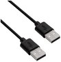 Akyga USB kábel USB-A dugó, USB-A dugó 1.80 m Fekete AK-USB-11 bélyegkép