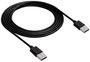 Akyga USB kábel USB-A dugó, USB-A dugó 1.80 m Fekete AK-USB-11 2. bélyegkép