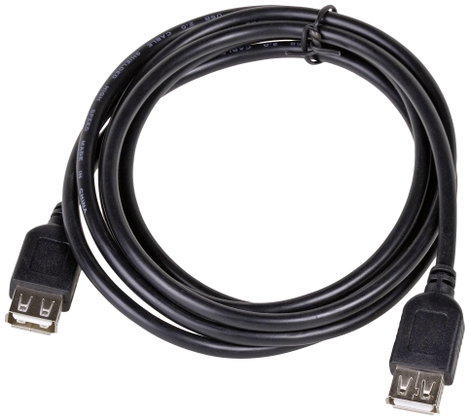 Akyga USB kábel USB-A alj, USB-A alj 1.80 m Fekete AK-USB-06 2. kép