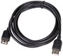 Akyga USB kábel USB-A alj, USB-A alj 1.80 m Fekete AK-USB-06 2. bélyegkép