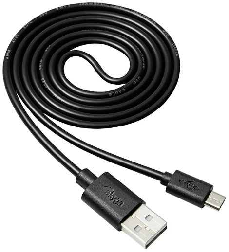 Akyga USB kábel USB-A dugó, USB mikro B dugó 1.00 m Fekete AK-USB-21
